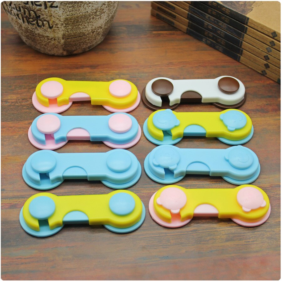 1pc Plastic Cabinet Lock Child Safety Baby Protection From Children Safe Locks for Refrigerators Baby Security Drawer Latches