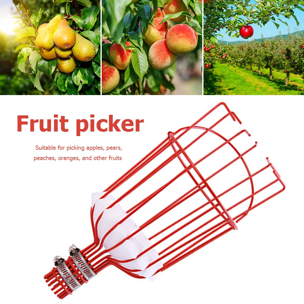 Tuingereedschap Diepe Mand Fruitplukker Hoofd Handige Fruit Picker Catcher Perzik Picking Tuin