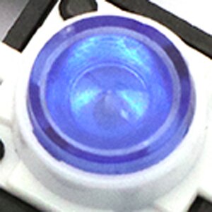 5 pezzi di pulsanti illuminati 12*12, rosso, giallo, blu, verde, bianco, portato, interruttore a sfioramento, pulsante, micro pulsante, normalmente aperto: blu leggero