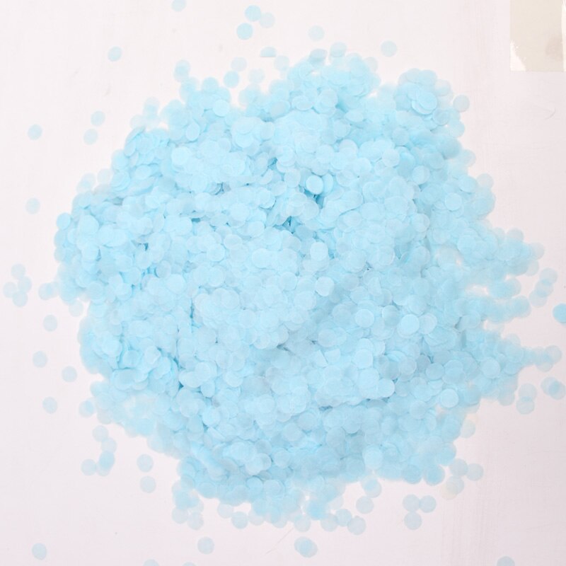 30g pastell konfetti papper konfetti pastell regnbåge enhörning födelsedagsfest dekoration bröllop baby shower kön avslöja servis: 3 blå