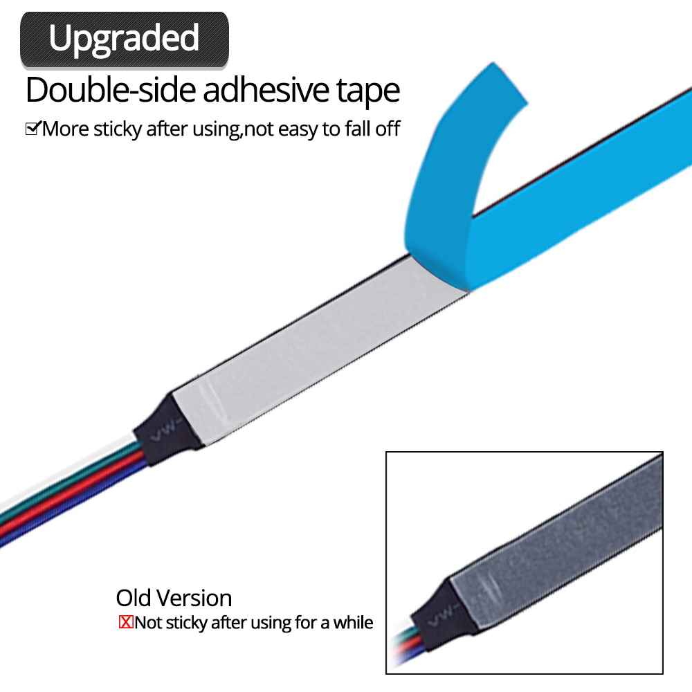 Sata LED Strip RGB SMD 5050 60 LEDs/m 50/100/150/200 CM met RF afstandsbediening voor PC Case IP20 12 V LED flexibele Strip licht