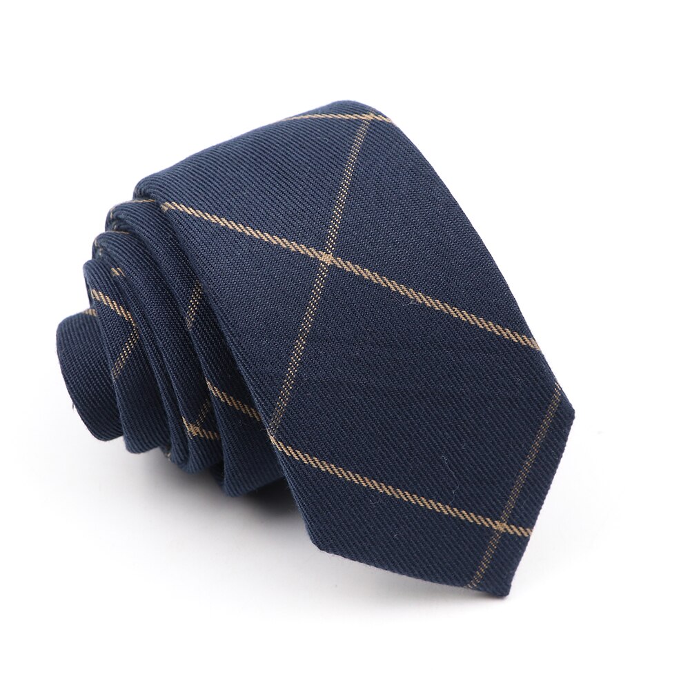 Corbatas clásicas de algodón para hombre, corbatas ajustadas hechas a mano de 6CM con cuello, a rayas, a cuadros, para negocios, bodas y fiestas,: 16