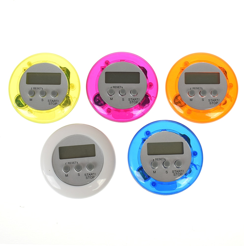 Round Shape Digital Magnetic LCD Stopwatch Timer Kitchen Racing Alarm Clock Kitchen Tools