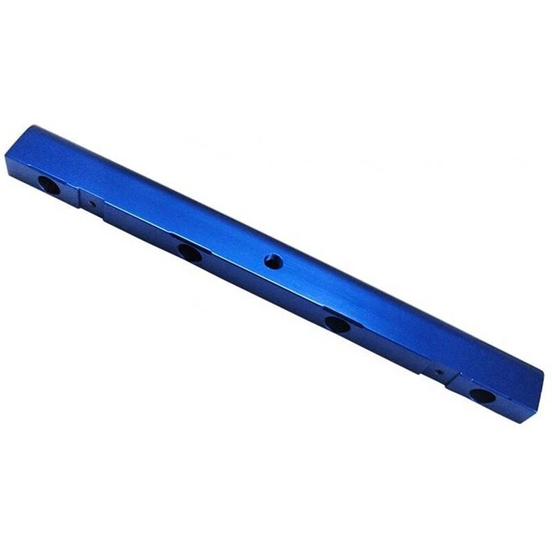 Car Turbo Aluminium Billet Top Feed Injector Fuel Rail Turbo Kit Blue for- 20V 1.8T