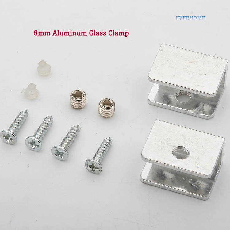 8 mmThickening, tragende typ Aluminium glas Clip, glasklemm, glas verdickung, tragende typ
