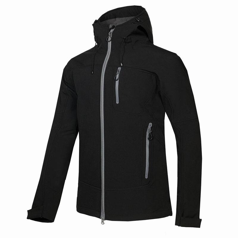 Autumn Winter Outdoor Soft Shell Fleece Jacket Mountain climbing Jacket Men's Waterproof Windproof Camping Windbreaker Jacket