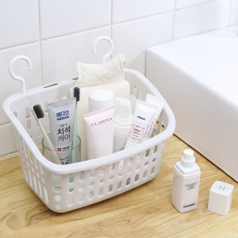 Canasta colgante de almacenamiento escurridor para baño, cesta de lavado de baño montada en la pared, estantes de baño, organizadores de accesorios para baño, 1 Uds.