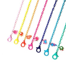 Cadena de hilo de algodón para gafas, collar de cadena para mascarillas, colgante de corazón, correas para gafas de sol, cordón para el cuello