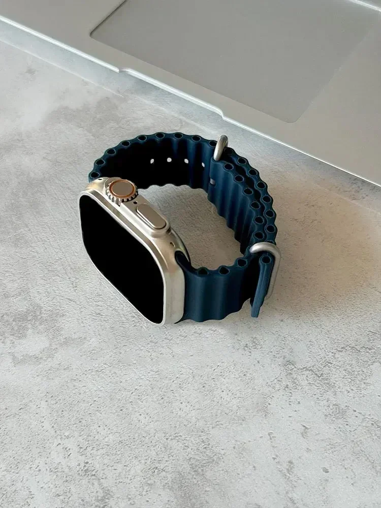 Ocean Strap For apple watch band 44mm 45mm 49mm 40mm 41mm S10 42mm 46MM Silicone Belt iWatch Ultra 2 8 7 6 5 Bracelet Watchband