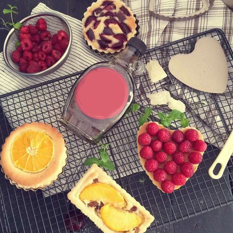 Bakeware Accessories Pie Tart Pan mould Removable Bottom Cake Candy Pastry Tool heart-shaped Wave baking Molds Tool