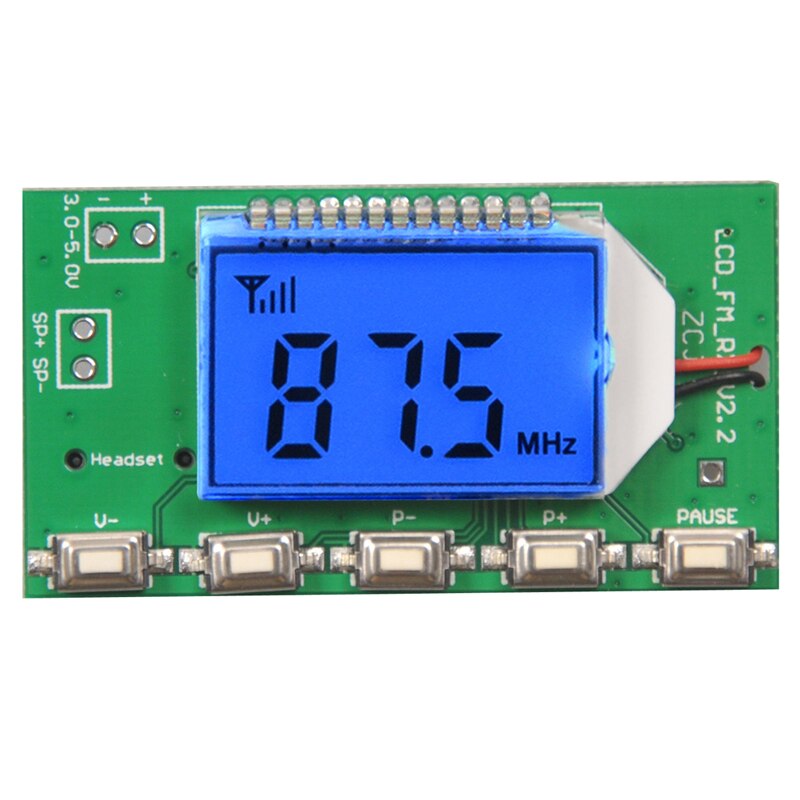 Hottest 87-108MHz DSP &amp; PLL Digital Wireless Microphone Stereo Audio FM Receiver Module