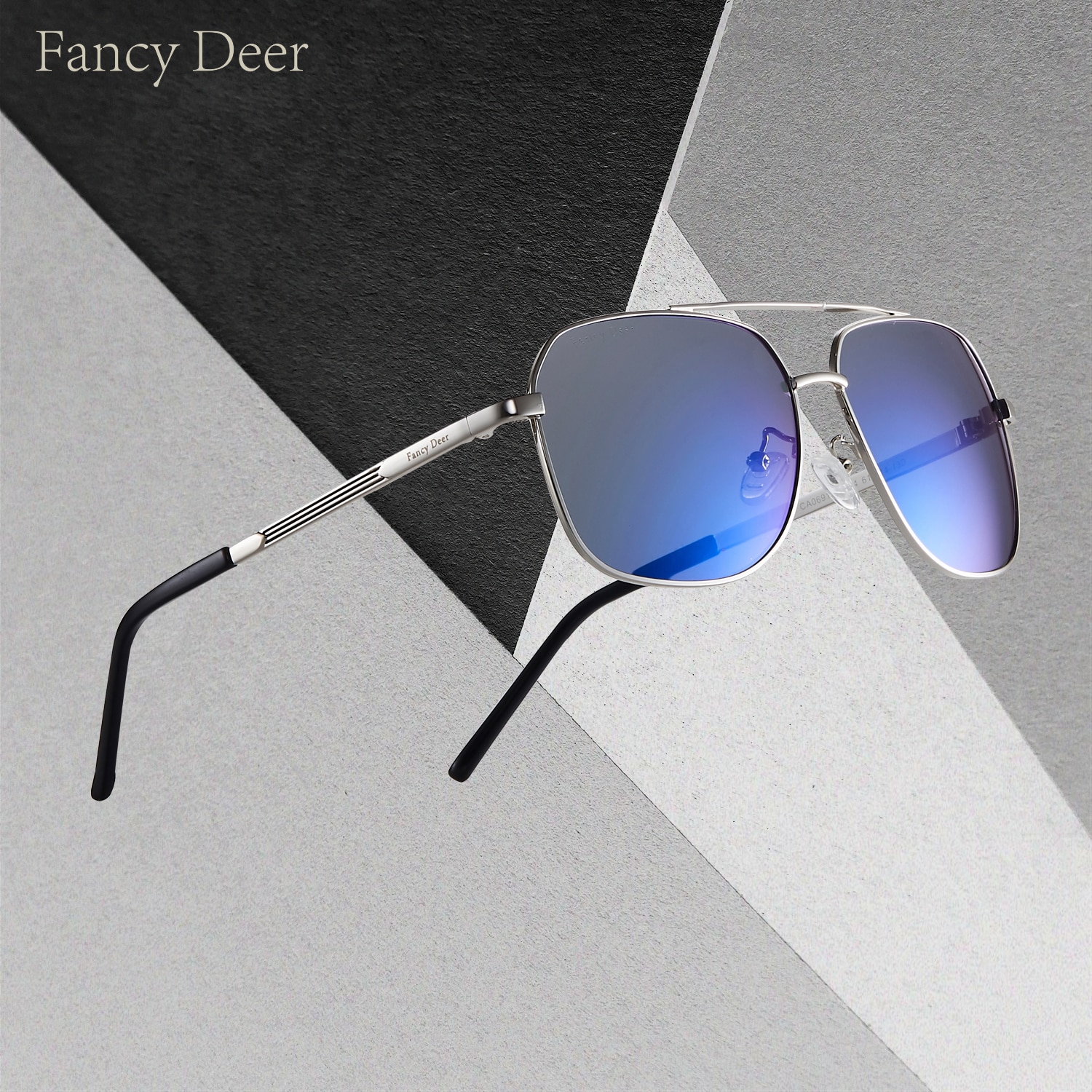 Fancy Deer Klassieke Mode Gepolariseerde Zonnebril Mannen Mode UV400 Zonnebril Mannen en Vrouwen Retro Zonnebril