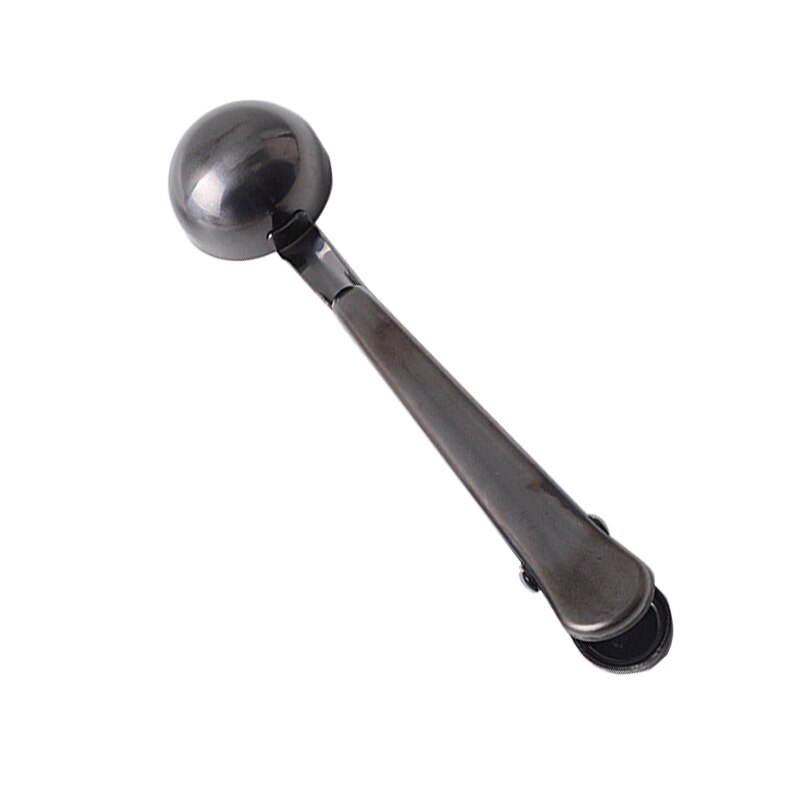 Kacuyelin metalpose klips kaffeske klips mad opbevaring taske klip taske klemme klips til mad køkken værktøj: Sort