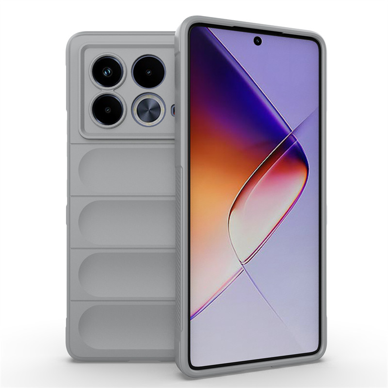 For Infinix Note 40 5G Case Infinix Note 40 5G Cover Original Luxury TPU Shockproof Protective Phone Cover Infinix Note 40 5G: Light Gray