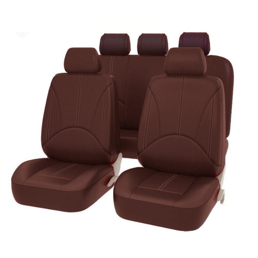 Auto Accessoires Voor Lexus Es Ct Is Gs GS350 Gx Ls LS430 Rx RX450H Lc Ux Sc Convertible Sc Coupe HS250H Lederen Auto Stoelhoezen: ZT01-5Seats-Coffee