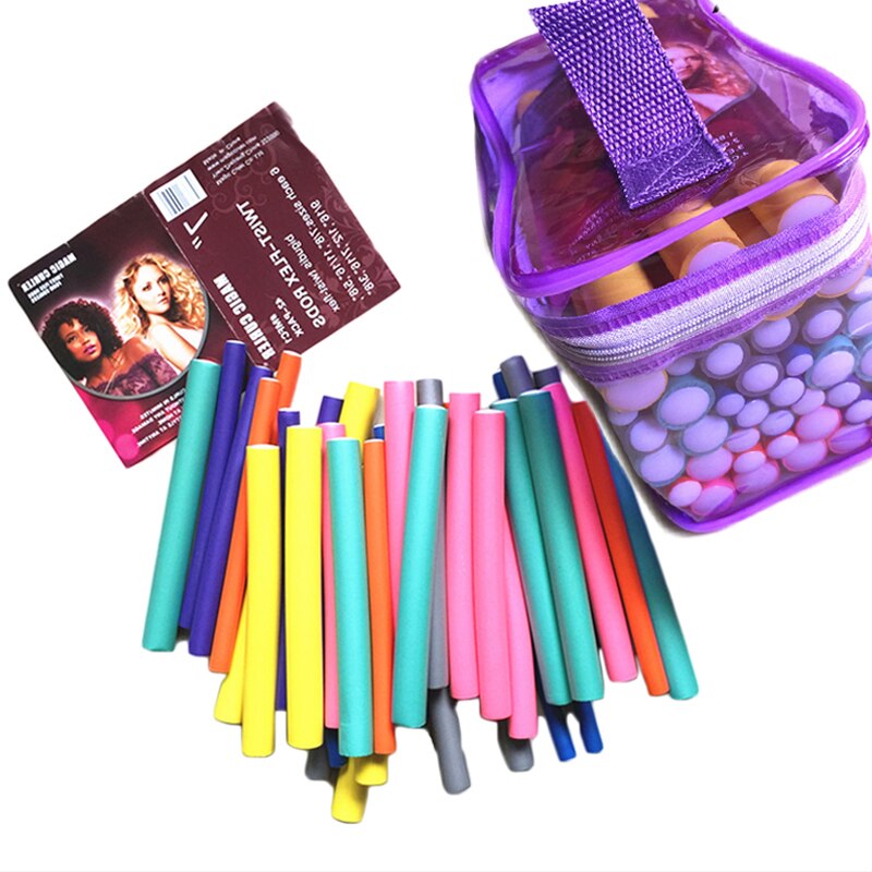 Baguette à friser en mousse souple, 42 pièces, pour boucler les cheveux, sans chaleur