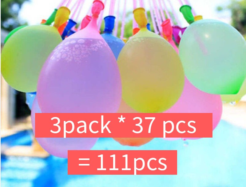 111 Pcs Summer Water Balloon Toy Self-Sealing Magic Water Balloons Quick Fill