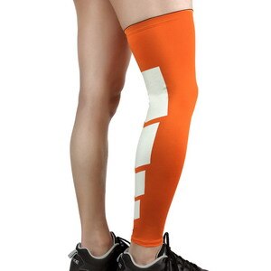 Compression Leg Warmers Basketball Volleyball Cycling UV Protection Elastic Leg Cover: Orange / XL