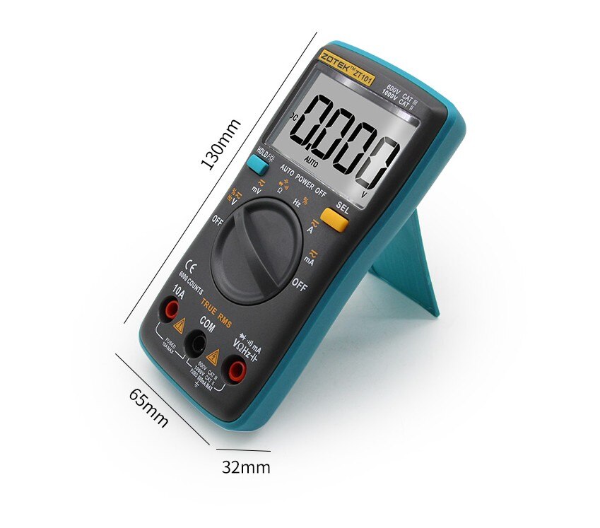 Digital Multimeter Backlight AC/DC Ammeter 6000 counts AC/DC Ammeter Voltmeter Ohm Portable Meter voltage meter