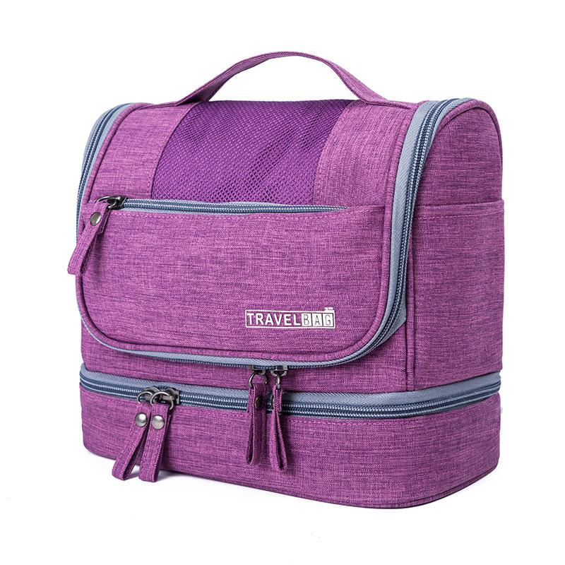 Homens Viajam Saco C&acirc;mera Digital Pacote de Viagem Saco de Cosm&eacute;tica Organizador Cubo Embalagem &Agrave; Prova de Choque &Agrave; Prova D' &Aacute;gua Mochila 2018 sac a principal: Purple travel bag