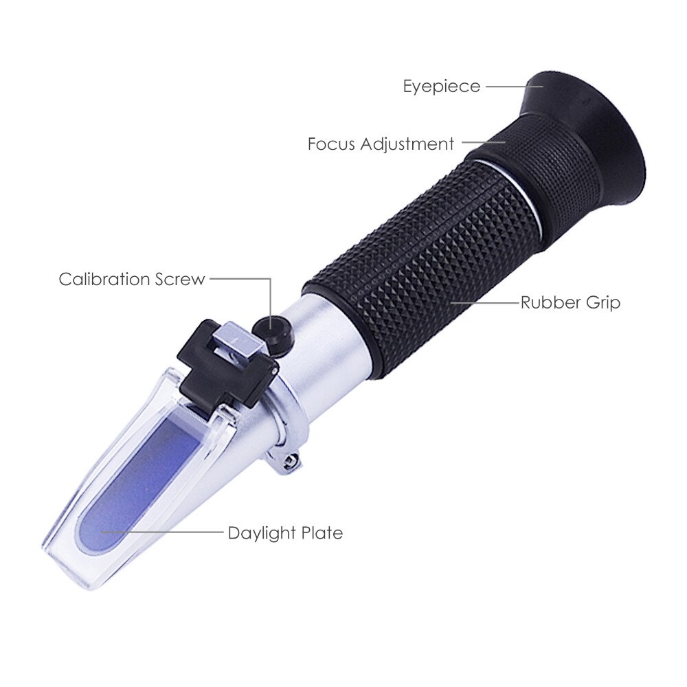 Portable Handheld Traditional NaCI Durable Heavy duty Salinity Refractometer 0-10% ATC Aquarium Salt Water