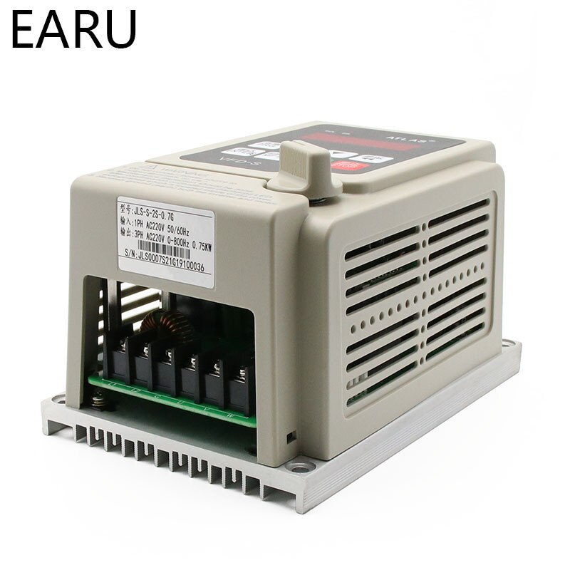 2.2KW 110V 220V VFD Eenfase Ingang 3 Fase Uitgang Frequentie Converter Inverter Pomp CNC Spindel Motor Speed controller Drive