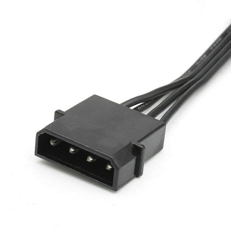 10x 4 pin-ide-  to 5-- port-stromversorgungskabel, 4 -pin-molex-auf-multi-sata-port-kabel, 18 awg-draht-stromkabel für festplatte (hdd/ssd) am pc