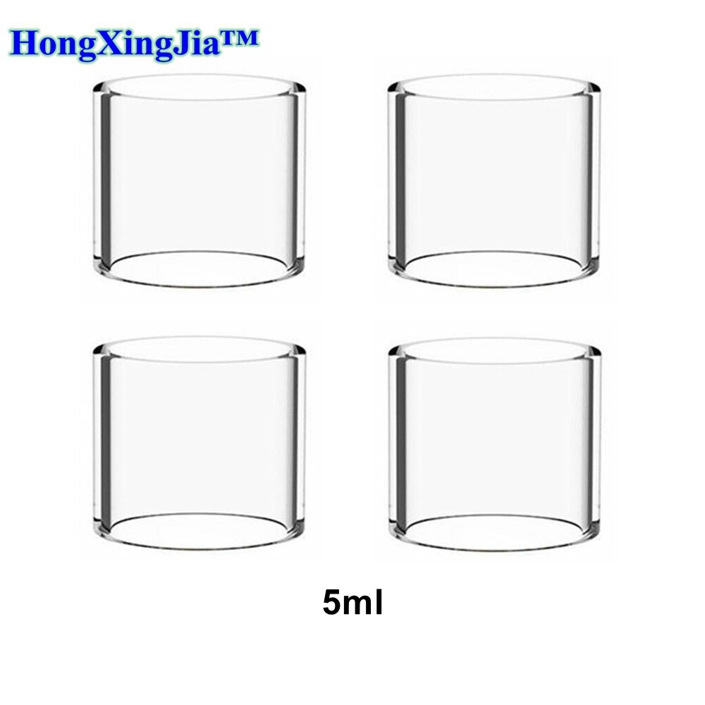 Hongxingjia オリジナルパイレックスバブルガラス管のための ud bellus rta アトマイザータンク 5 ミリリットル 7 ミリリットル容量吸うガラス: 4pcs 5ml glass
