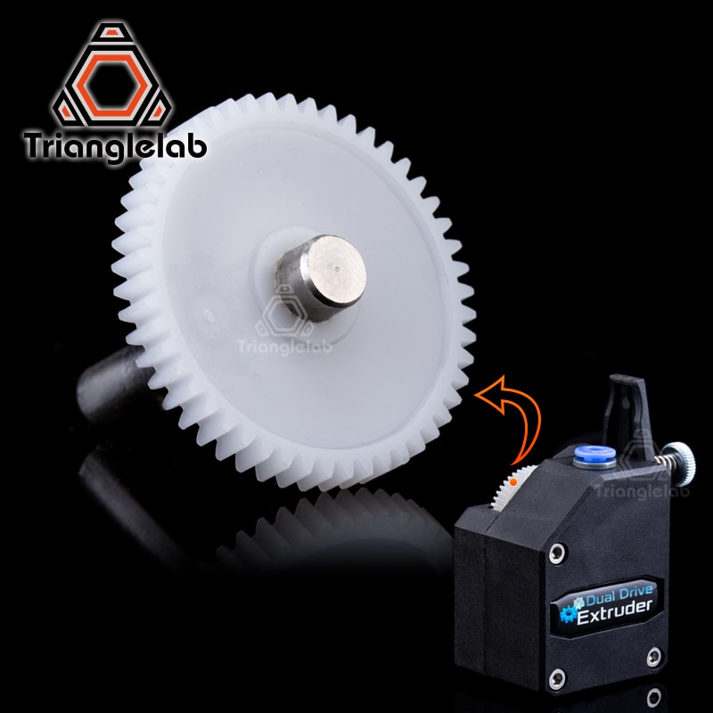 Trianglelab BMG EXTRUDER SHAFT ASSEMBLY GEAR Single and Dualdirect extruders Including setscrew for primary 1.75/5.0 drivgear