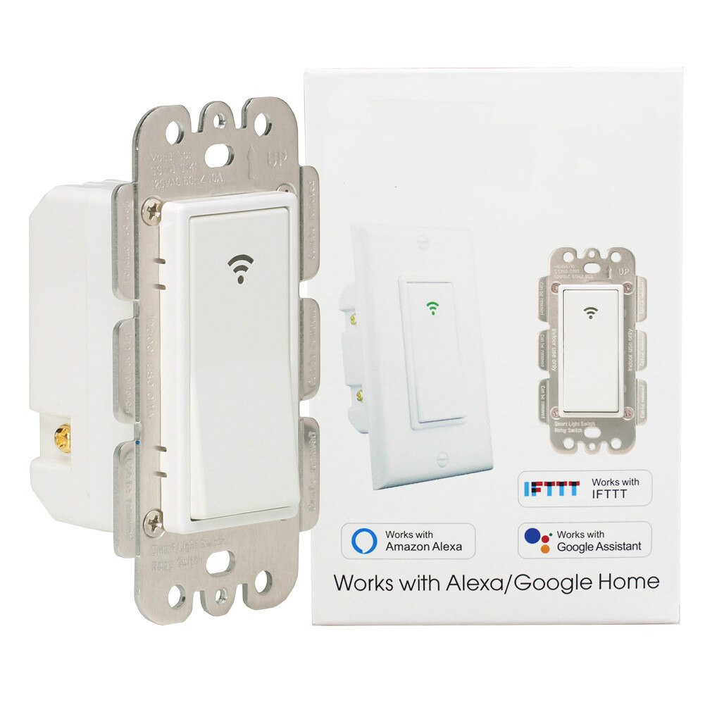 120 Type Wireless Smart Wall Switch Wifi Remote Control Smart Switch American Wall Rocker Switch