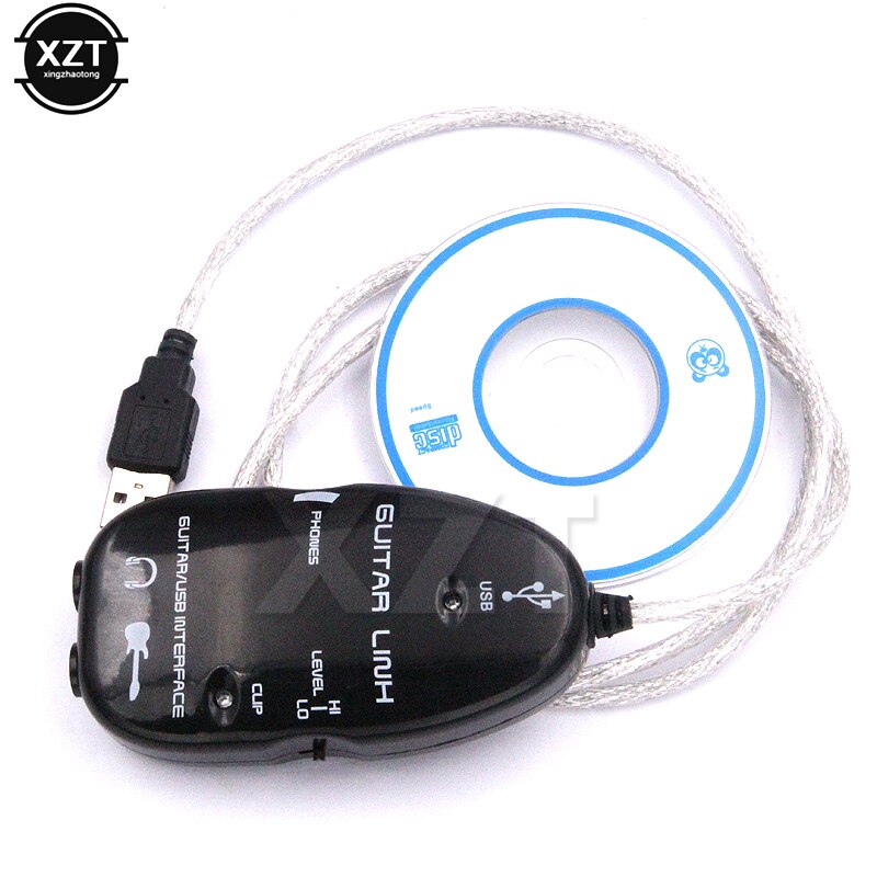 Electric Guitar Cable Audio USB Link Interface Adapter For PC Music Recording Accessories For Guitar Players: Default Title