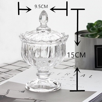 European style glass containers For home glass jars and lids candy jar honey jar candle jars with lid storage tank Glass