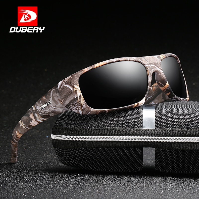 DUBERY Sport Sonnenbrille Polarisierte Für Männer Sonnenbrille Platz Fahren Persönlichkeit Farbe Spiegel Luxus Zipper Box