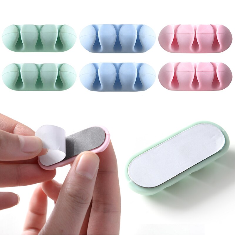 Desktop Self-adhesive Wire Fixing Line Card Subnet Line Fixing Device Data Finishing Fixed Clip Line Manager Cable Clips