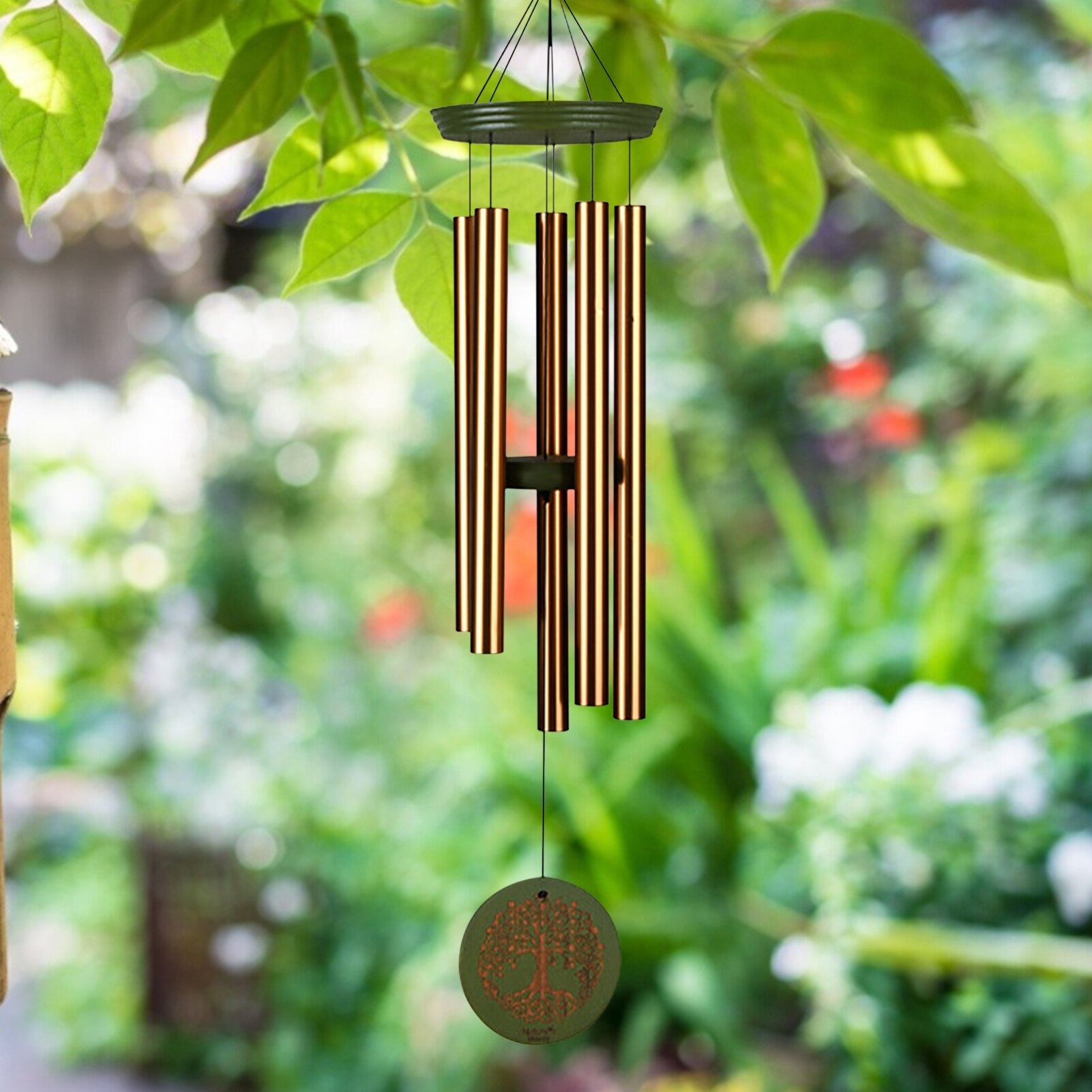 Rury aluminiowe drzewo życia wiatr kuranty unikalna ogrodowa wisząca dekoracja