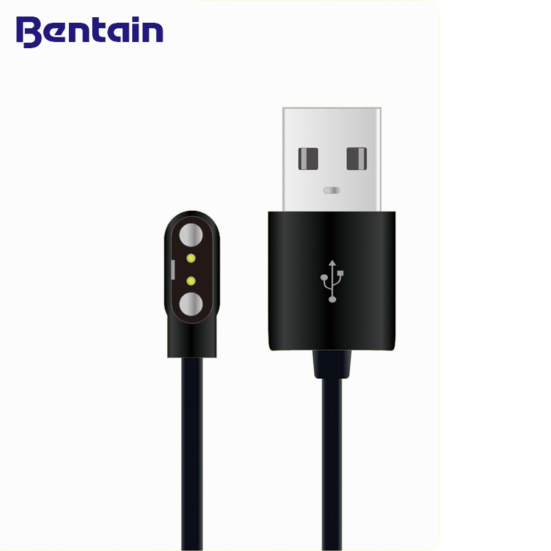 Magnetic Charge Charging Cable For Smart Watch with Magnetics Plug For 2 Pins Distances 2.84mm Black Novel Power Charger Cables