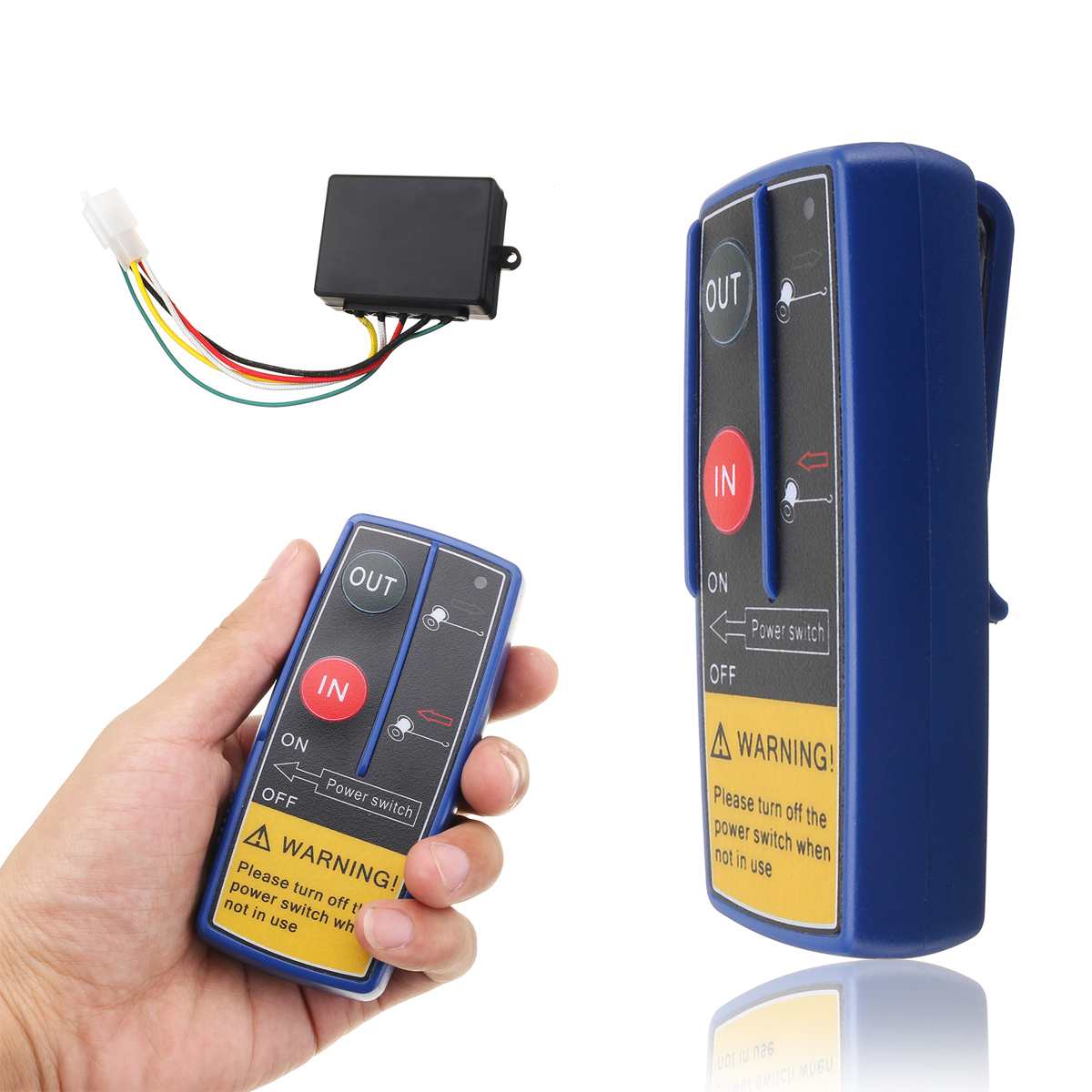 12V Car Wireless Winch Electric Remote Control With Manual Transmitter Set Truck ATV SUV Truck Vehicle Trailer Kit