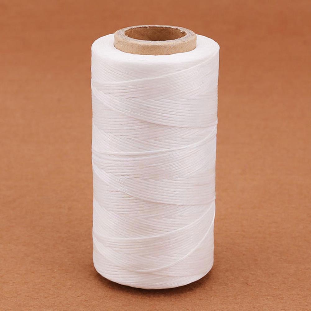 260M Multi Farbe Wachs Faden Single Filament Polyester Hand Stricken Schnur Gurt Kette Seil Korn Nähen Handwerk Pro Leder C J1E5