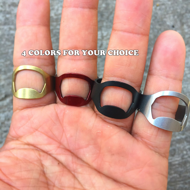 Abridor de garrafa criativo de aço inoxidável, 22mm, portátil, formato de anel, abridor de cerveja, ao ar livre, edc, cozinha doméstica, dropshipping
