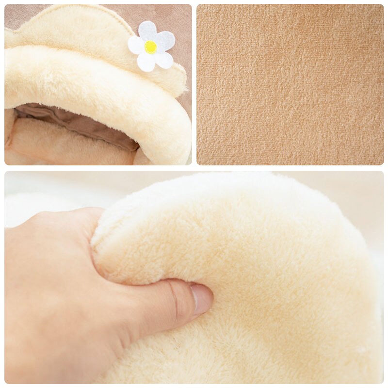 Cama para gatos, cama de nido de abeja para gatos, cama cerrada plegable, Perrera de invierno, cálido nido, almohadilla de sueño reparador, cueva para cachorros de animales, suministros para mascotas
