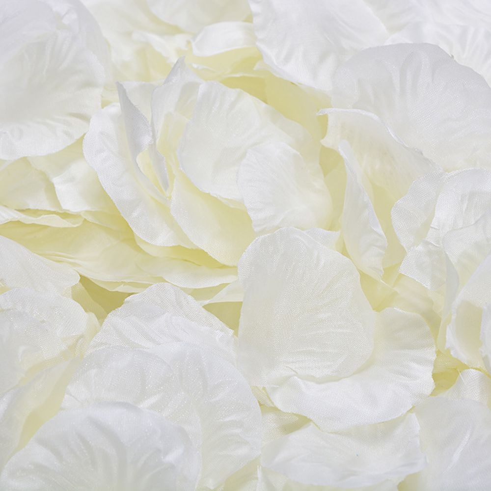 5 Zakken 500 Stuks 5*5 Cm Kunstmatige Rood Roze Wit Rozenblaadjes Zijden Doek Bloemblaadjes Bruiloft Verjaardag partij Decoratie: white