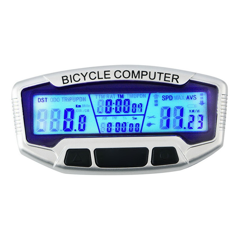 Digitale Lcd Backlight Fietscomputer Kilometerstand Bike Snelheidsmeter Stopwatch