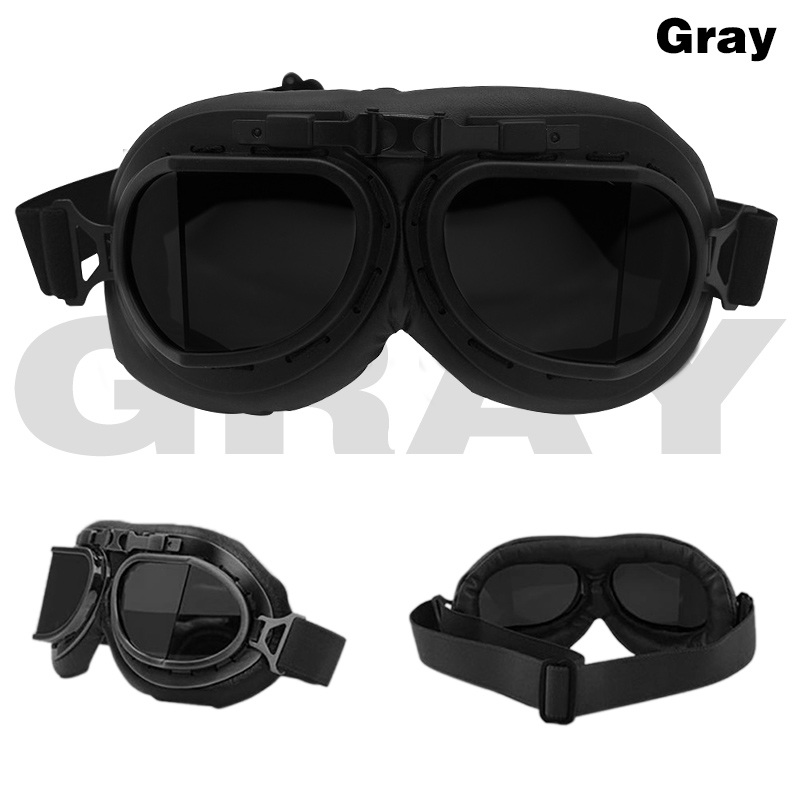 Motorcykel briller retro hjelm pilot briller motorcykel cykel briller vintage klassiske solbriller til gafas motocross dirt bike