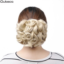 Oubeca Short Messy Curly Hair Buns Extensions Easy Stretch Hair Combs Scrunchie Chignon Clip In Ponytail Extensions For Women