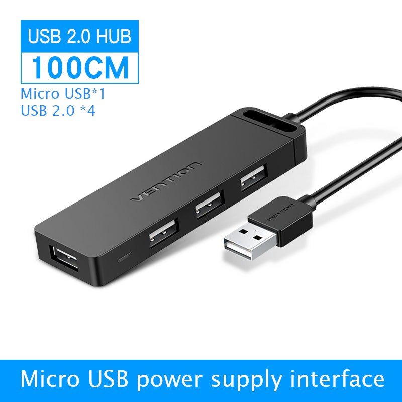 Interventie 4-Port Usb Hub 3.0 2.0 Ultra Slim Data Hub Type-C Hub Voor Macbook, mac Pro/Mini, Imac, Oppervlak Pro, Xps, Notebook Pc, Usbc Hub: CHMBF