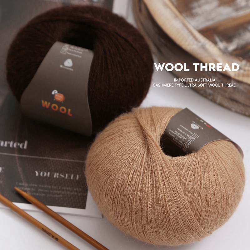 En stor pakke med  of 500g stk. kashmirgarn af fint uld, der bruges til håndlavet gør-det-selv-strikkegarn, til fremstilling af varme herre- og dametrøjer, tørklæder, huer, knæbeskyttere, handsker, bukser, tæpper, hobbyartikler og andre garnnøgler. , 1 poser = 10 stk. = 500g