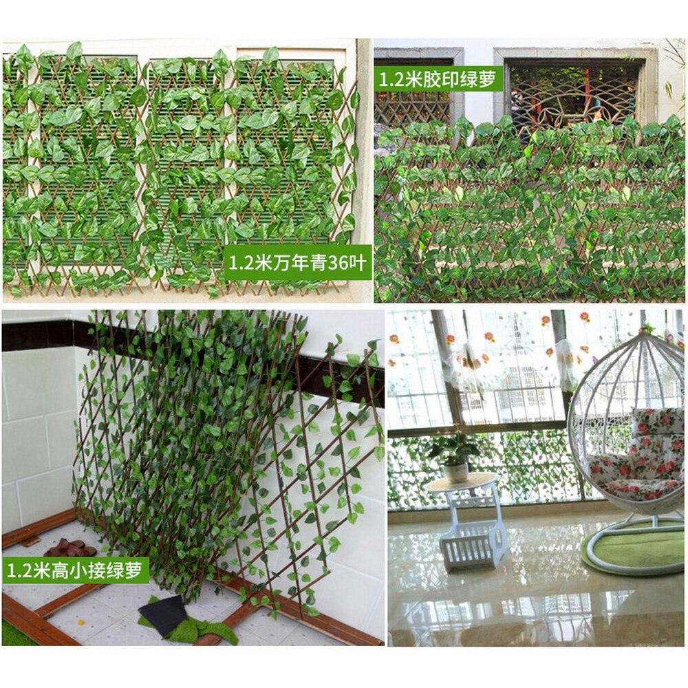 40cm hegn kunstige planter trellis vinstokke træ grønne haver tilbagetrækkelig klatrestativ hegn vægge havearbejde dekorationer
