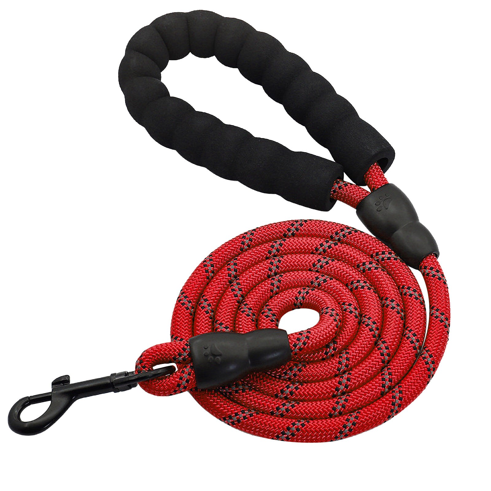 Strong Dog Leash With Comfortable Padded Handle And Highly Reflective Threads Dog Harness For Small Medium Pet Leash Pet Supplie: Red / M
