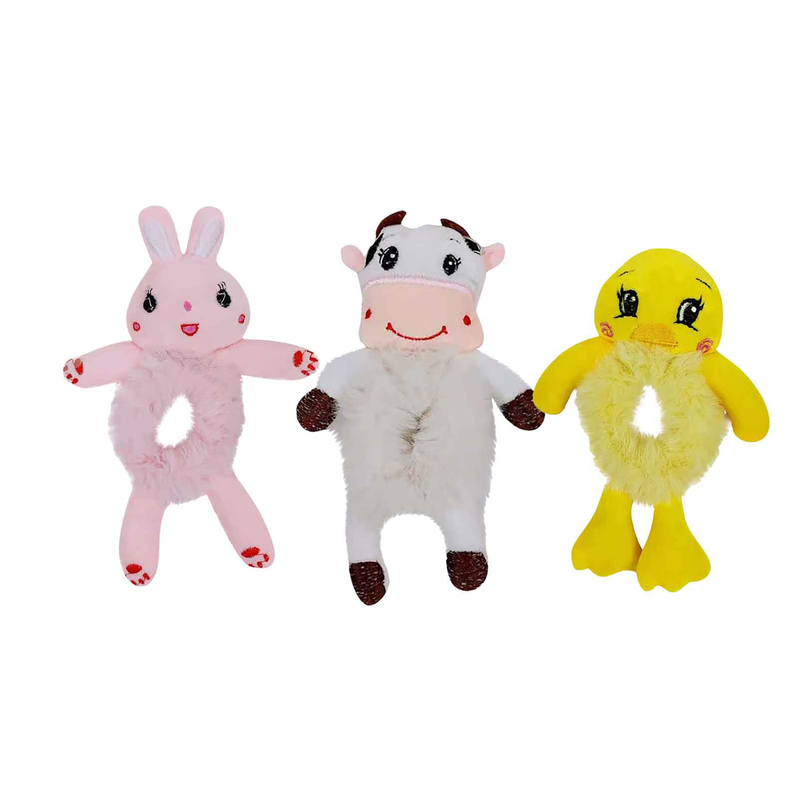 2023 Damesmode Pluche Haarband Leuke 3D Cartoon Stropdas Haar Hoofdtouw Paardenstaart Etui