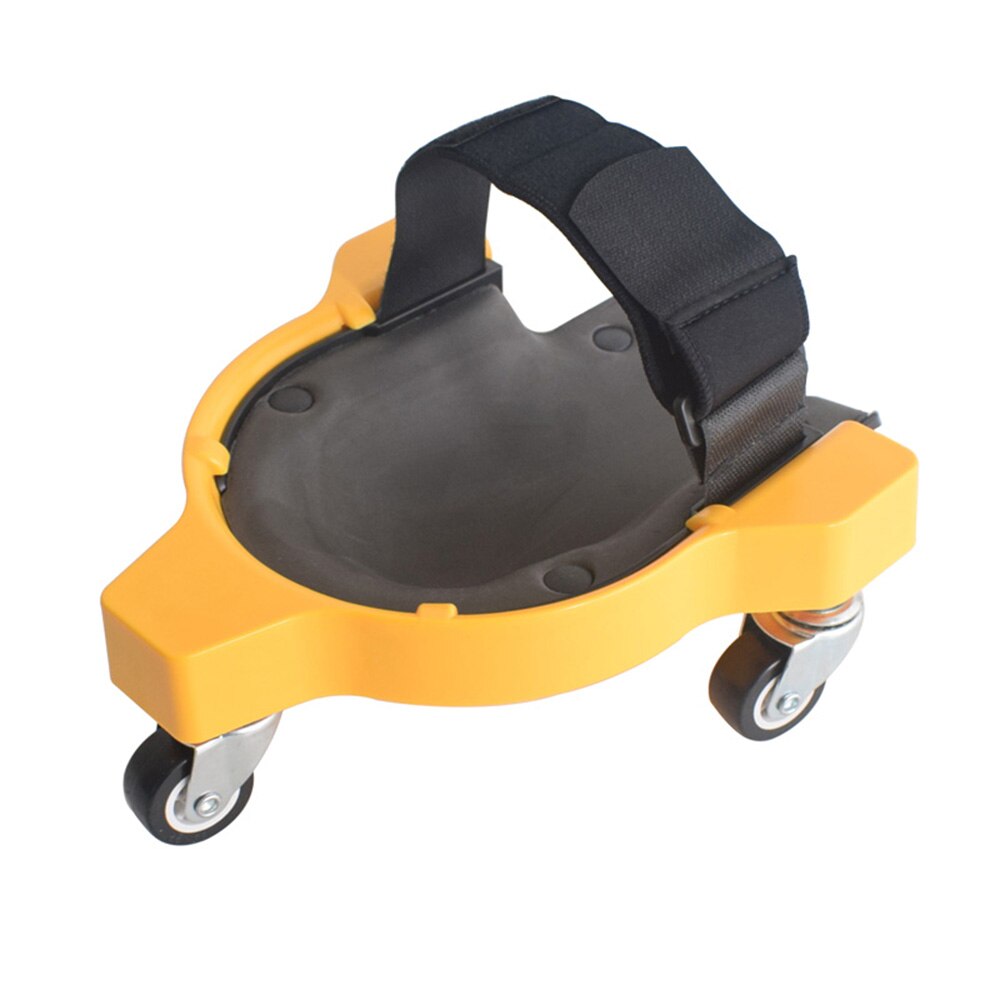 Multi-functional Rolling Knee Pad Protector Universal Wheel Knee Protection Pad Safety Accessories: Yellow